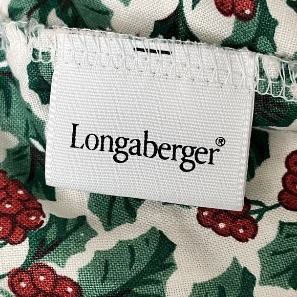 Longaberger BERRY Fruit Basket Liner #2147430 Traditional Holly Pattern NEW Vtg - Picture 5 of 6